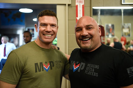 Nate Boyer pictured with Jay Glazer