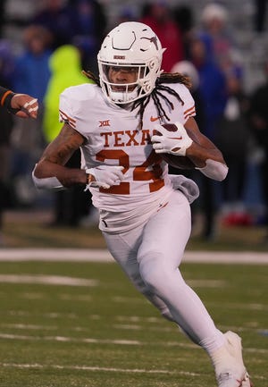 Texas' Jonathon Brooks will be among the ball carriers who must replace Bijan Robinson and Roschon Johnson in the backfield. He's expected to get the first shot at being the lead back.
